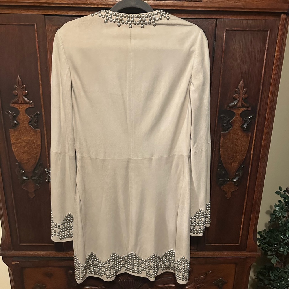 Tory Burch Suede Studded Dress - Picture 2 of 6
